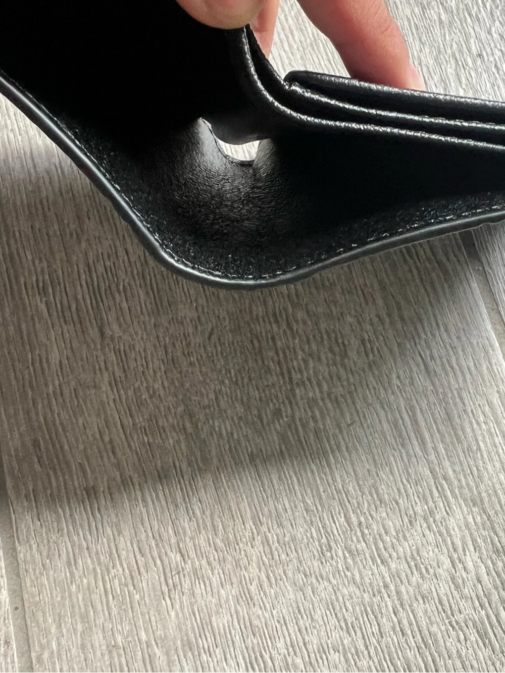 Louis Vuitton Black Embossed Monogram Money Clip Wallet